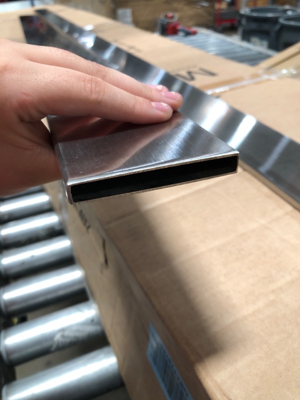 Photo 1 of 2pcs of stainless steel squared tubing 0.5'' x 3'' x 6'7'' 