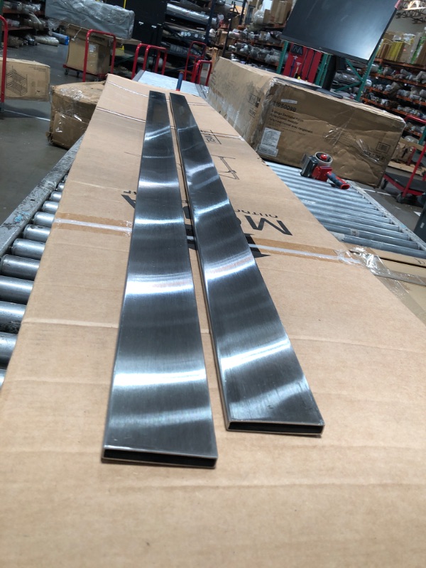 Photo 1 of 2pcs of stainless steel squared tubing 0.5'' x 3'' x 6'7'' 