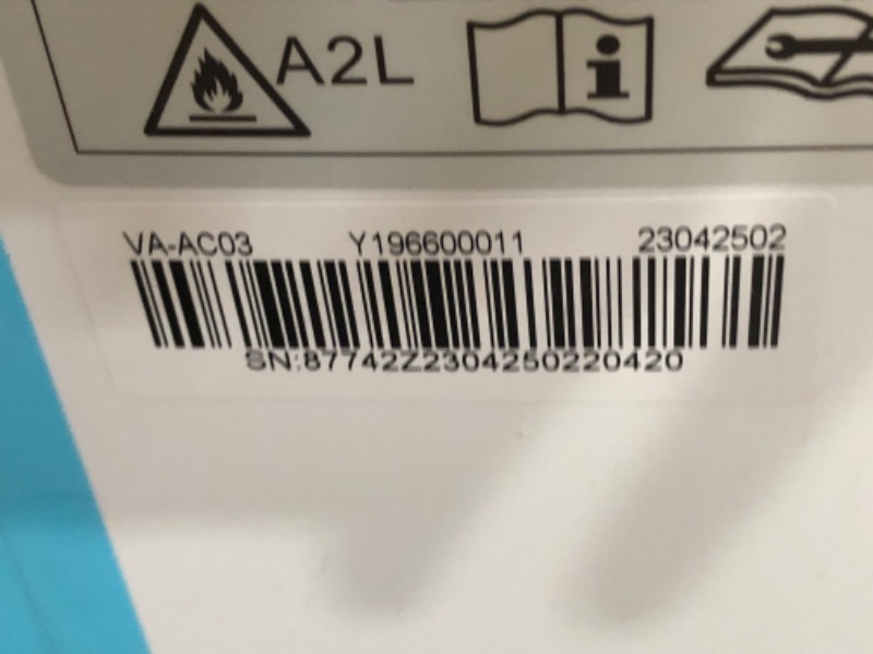 Photo 6 of VAGKRI Portable Air Conditioners 12000 BTU ASHRAE (8150 BTU DOE/SACC), 3-in-1 AC Unit with Fan & Dehumidifier Cools up to 500 sq. ft, Portable AC with Smart/Sleep Mode, 3 Fan Speeds, Auto Swing, 24H Timer, Remote Control
