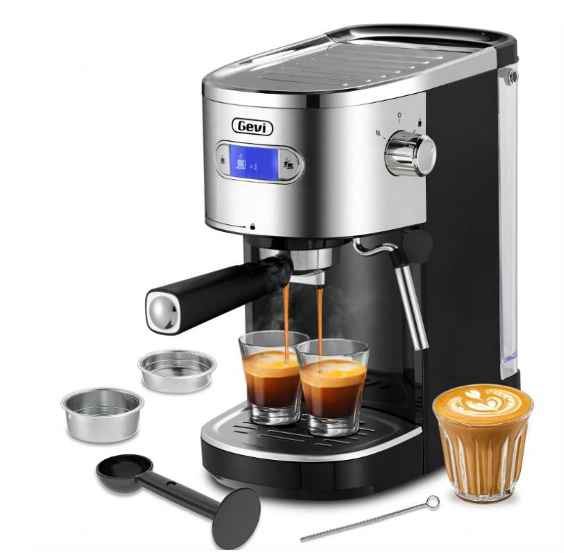 Photo 1 of Gevi Espresso Machines 20 Bar Fast Heating Automatic Coffee Machine with Milk Frother Steam Wand
