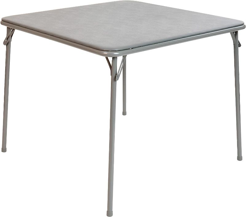 Photo 1 of *COLOR MAY VARY** Flash Furniture Madelyn Folding Card Table - Gray | Portable Square Table with Collapsible Legs,Grey
