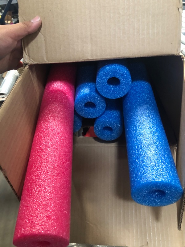 Photo 2 of *MISSING POOL NOODLES** Robelle Pool Water Noodles Blue and Pink 12-Pack 12-pack Blue and Pink