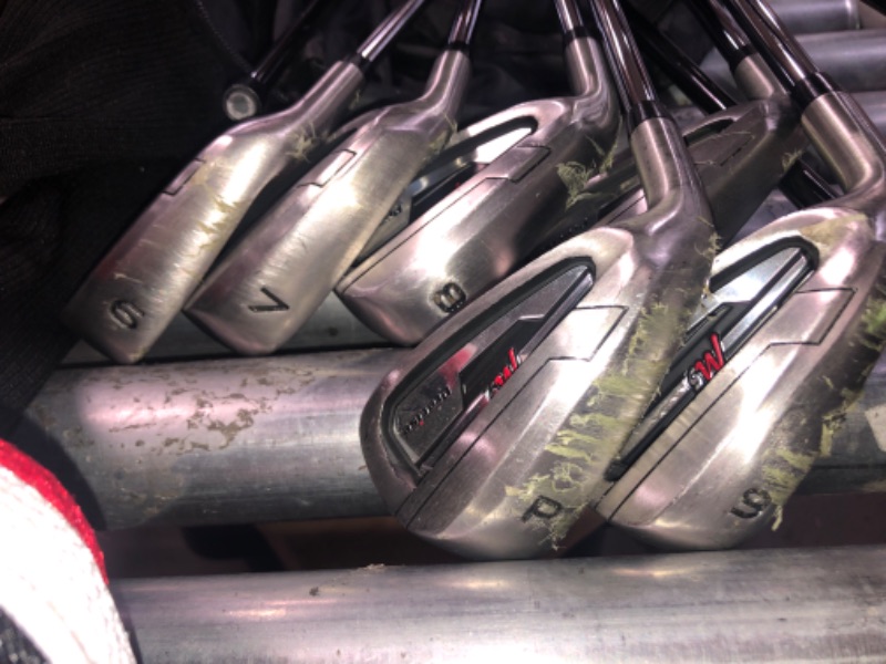 Photo 2 of *LEFT HAND (21,P,9,15,8,5,7,6, PRECISE, & 460CC)**v**  Precise M5 Men's Complete Golf Clubs Package Set Includes Titanium Driver, S.S. Fairway, S.S. Hybrid, S.S. 5-PW Irons, Putter, Stand Bag, 3 H/C's
