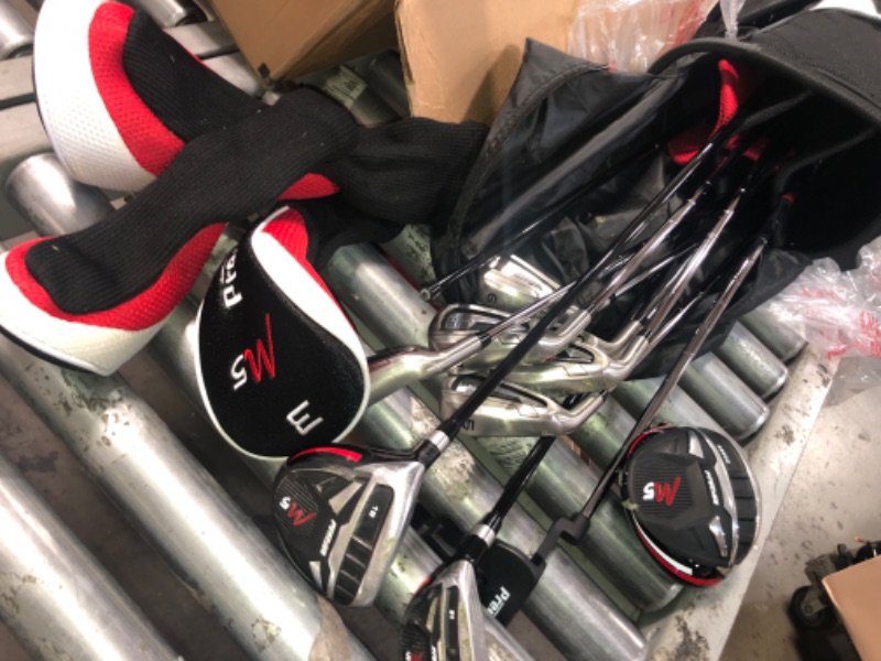 Photo 3 of *LEFT HAND (21,P,9,15,8,5,7,6, PRECISE, & 460CC)**v**  Precise M5 Men's Complete Golf Clubs Package Set Includes Titanium Driver, S.S. Fairway, S.S. Hybrid, S.S. 5-PW Irons, Putter, Stand Bag, 3 H/C's
