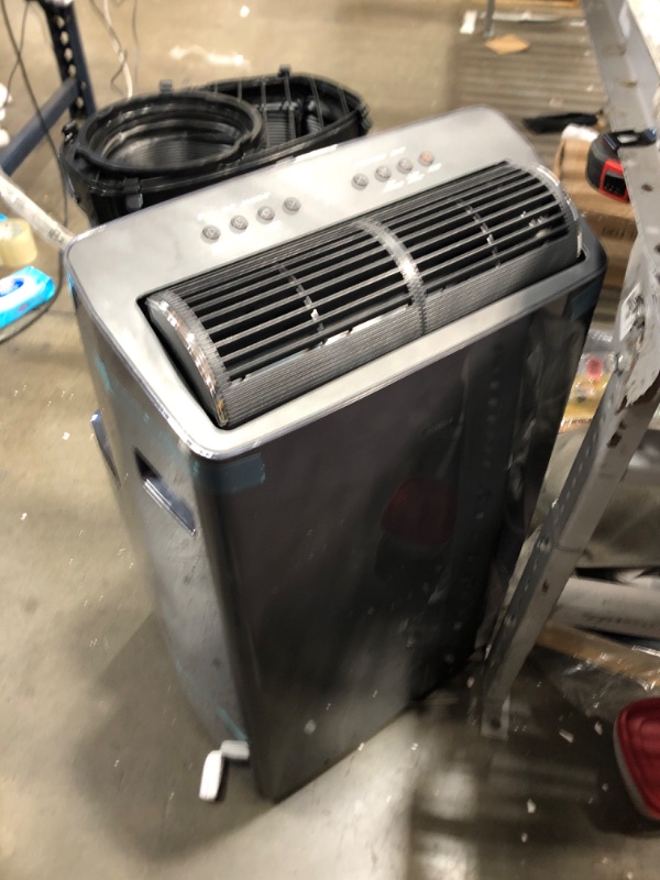 Photo 3 of (NEEDS REPAIRS)Midea Duo 12,000 BTU (10,000 BTU SACC) HE Inverter Ultra Quiet Portable Air Conditioner, Cools up to 450 Sq. Ft., Works with Alexa/Google Assistant, Includes Remote Control & Window Kit Dual Hose, Inverter 12,000 BTU