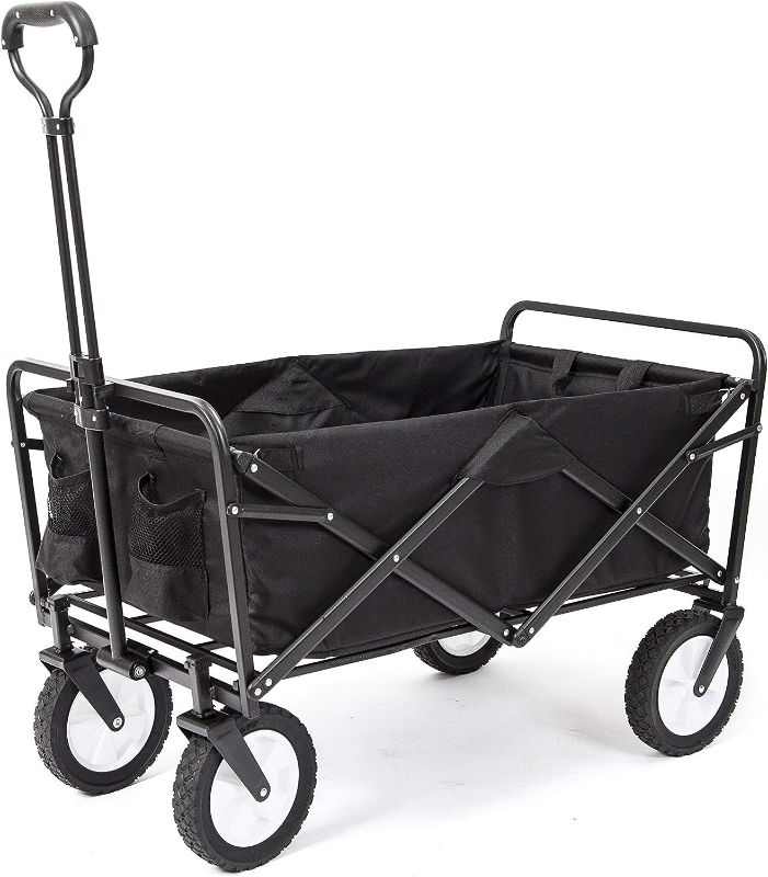 Photo 1 of Collapsible Folding Outdoor Utility Wagon, Black