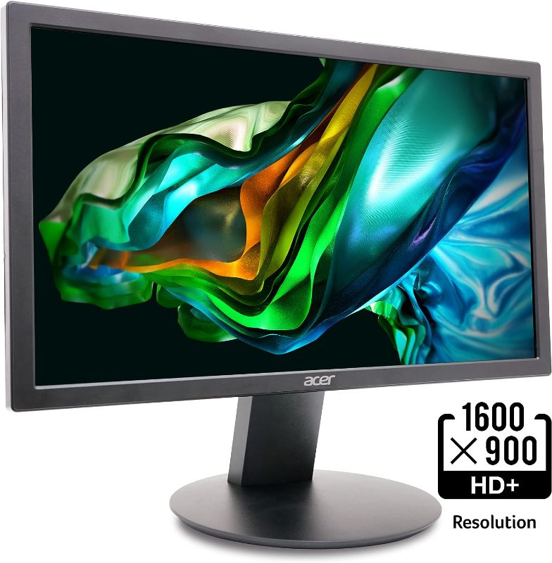 Photo 1 of Acer K202Q bi 19.5-inch Professional HD+ (1600 x 900) Monitor, 75Hz Refresh Rate, VESA Mountable, VisionCare Technologies, BlueLight Filter & Flickerless Technology (HDMI Port & VGA Port),Black
