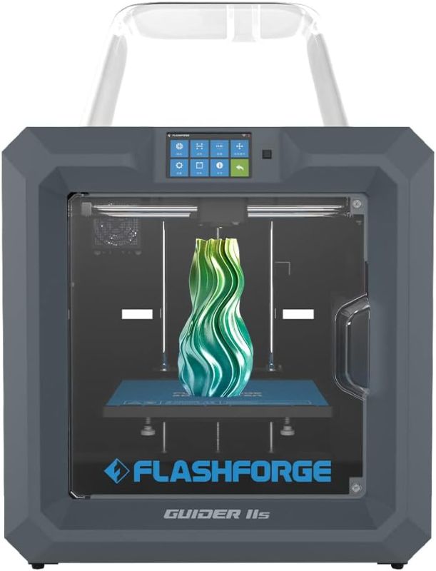 Photo 1 of FLASHFORGE Guider IIS 3D Printer, Auto Leveling Printer with 300? High Temp Nozzle, 3D Printer Built-in HD Camera, Large Print Size Printing Size 280 * 250 * 300mm for Industrial Use
