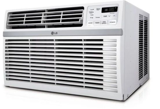 Photo 1 of LG 18,000 BTU Window Air Conditioner, Cools 1,000 Sq.Ft. (25' x 40' Room Size), Quiet Operation, Electronic Control with Remote, 3 Cooling & Fan Speeds, ENERGY STAR®, Auto Restart, 230/208V
