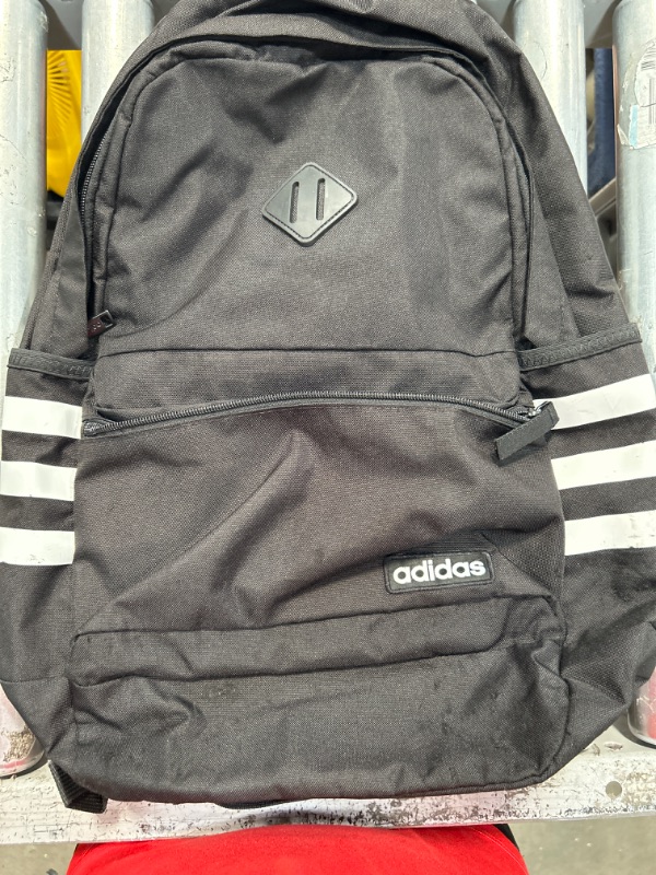 Photo 1 of adidas Classic 3S 4 Backpack, Black/White, One Size
