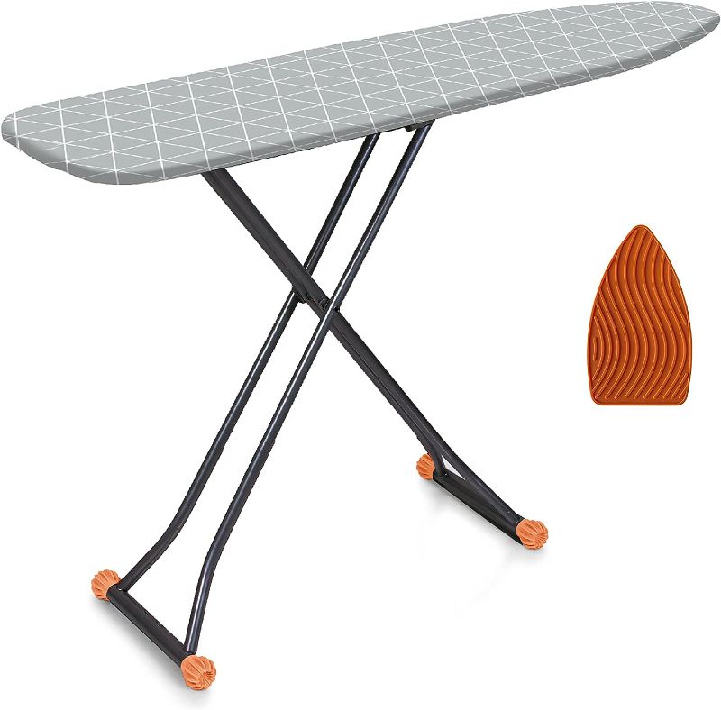 Photo 1 of happhom Standard Size Deluxe T-Leg Ironing Board with Extra Thick Heavy Duty  