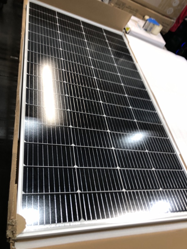 Photo 2 of Newpowa 220W Monocrystalline Solar Panel 10BB Cell Solar Panel 220 Watt 12V High Efficiency Mono Module RV Marine Boat Off Grid (220W New)