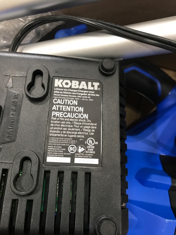 Photo 5 of Kobalt 2-Piece 24-volt Max Cordless Power Equipment Combo Kit