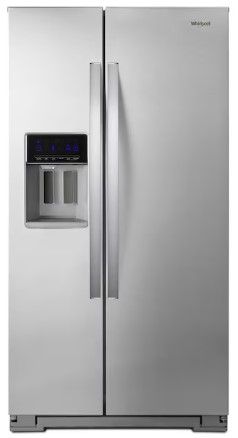 Photo 1 of Whirlpool 20.6-cu ft Counter-depth Side-by-Side Refrigerator with Ice Maker (Fingerprint Resistant Stainless Steel)
