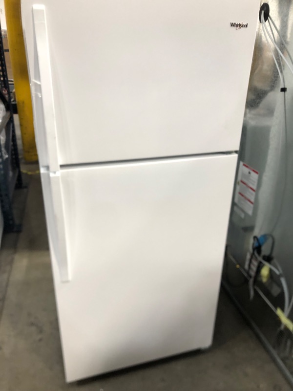 Photo 3 of SEE NOTES**Whirlpool 18.2-cu ft Top-Freezer Refrigerator (White)
