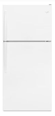 Photo 1 of SEE NOTES**Whirlpool 18.2-cu ft Top-Freezer Refrigerator (White)
