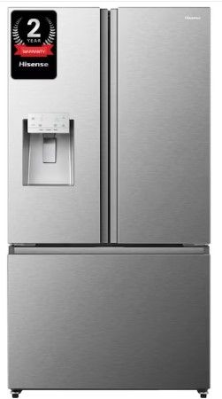 Photo 1 of SM DENT TO FRONT DOOR**Hisense 25.4-cu ft French Door Refrigerator with Dual Ice Maker (Fingerprint Resistant Stainless Steel) 