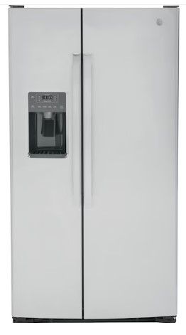 Photo 1 of LIKE NEW**GE 25.3-cu ft Side-by-Side Refrigerator with Ice Maker (Stainless Steel)