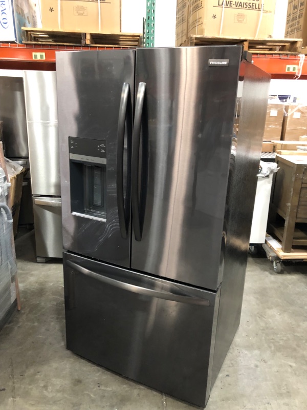 Photo 8 of SEE NOTES**Frigidaire 27.8-cu ft French Door Refrigerator with Ice Maker (Black Stainless Steel)