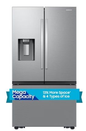 Photo 1 of Samsung Mega Capacity 30.5-cu ft Smart French Door Refrigerator with Dual Ice Maker (Fingerprint Resistant Stainless Steel) 