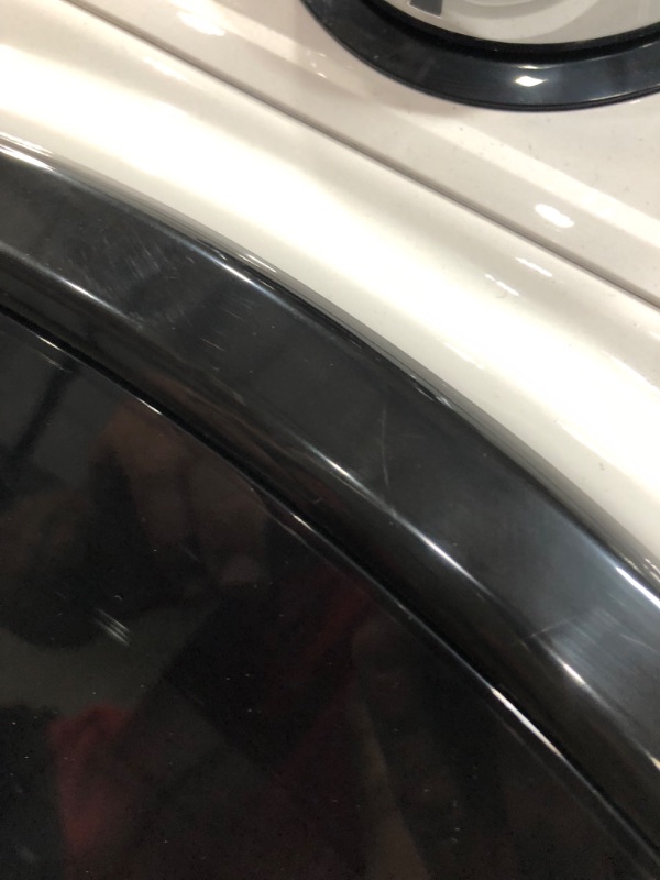 Photo 1 of SCRATCHED; LIKE NEW**GE 7.8-cu ft Stackable Smart Electric Dryer (White)