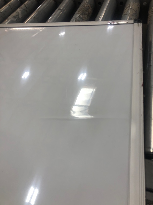 Photo 4 of DENT/BENT BOARD; MISSING TRAY**VIZ-PRO Magnetic Whiteboard/Dry Erase Board, 48 X 36 Inches, Silver Aluminium Frame