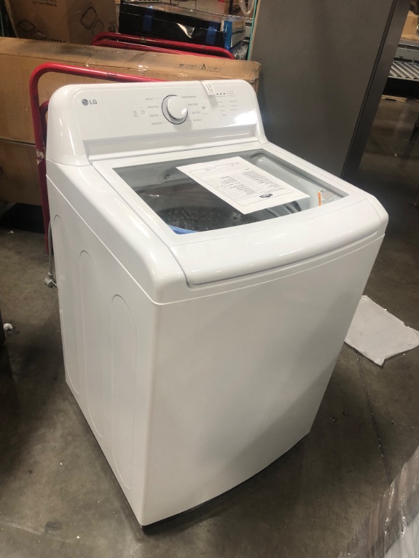 Photo 4 of LIKE NEW**LG 4.1-cu ft Agitator Top-Load Washer (White)