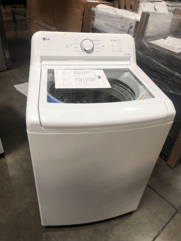 Photo 4 of LIKE NEW**LG 4.1-cu ft Agitator Top-Load Washer (White)