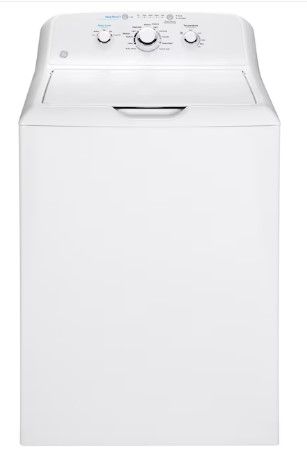 Photo 1 of LIKE NEW; SCRATCHED FRONT**GE 4.2-cu ft Agitator Top-Load Washer (White)