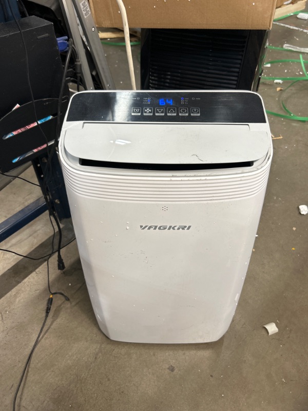 Photo 2 of VAGKRI Portable Air Conditioners 14000 BTU ASHRAE (10200 BTU DOE/SACC), 3-in-1 AC Unit with Fan & Dehumidifier Cools up to 700 sq. ft, Smart/Sleep Mode 3 Fan Speeds Auto Swing 24H Timer Remote Control
