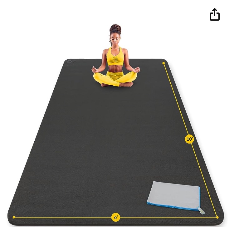 Photo 1 of ActiveGear Extra Large Yoga Mat 10 x 6 ft - 8mm Extra Thick