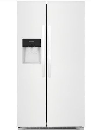 Photo 1 of Frigidaire 25.6-cu ft Side-by-Side Refrigerator with Ice Maker (White) ENERGY STAR