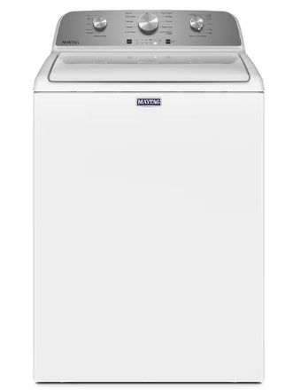 Photo 1 of Maytag 4.5-cu ft High Efficiency Agitator Top-Load Washer (White)