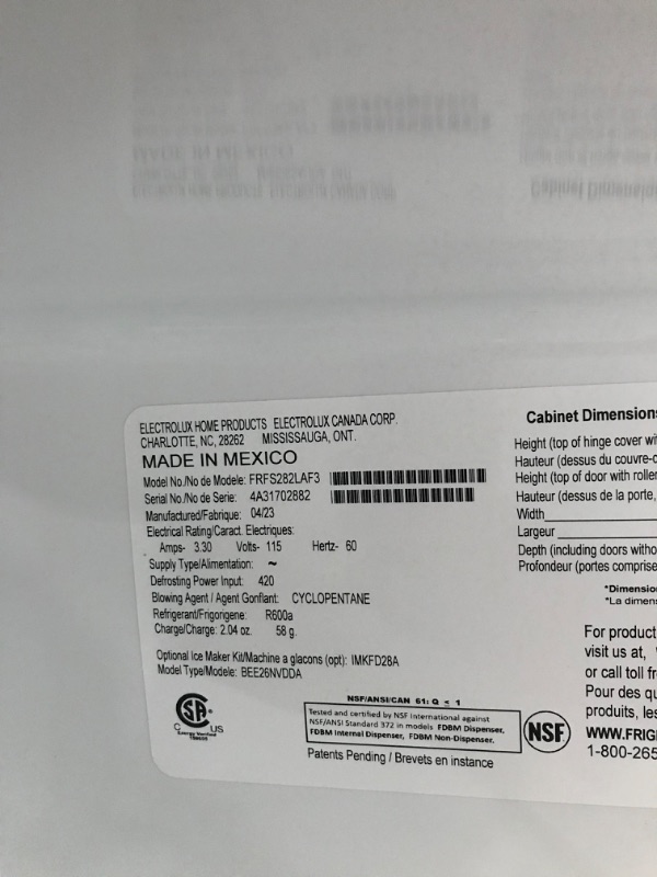 Photo 6 of Frigidaire 27.8-cu ft French Door Refrigerator with Ice Maker (Fingerprint Resistant Stainless Steel) ENERGY STAR