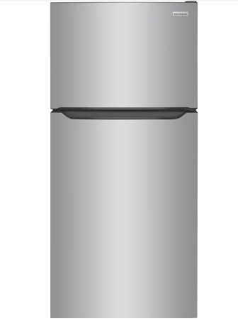 Photo 1 of Frigidaire Garage-Ready 20-cu ft Top-Freezer Refrigerator (Fingerprint Resistant Stainless Steel)