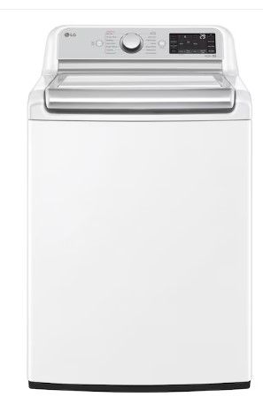 Photo 1 of LG TurboWash 3D 5.5-cu ft Impeller Smart Top-Load Washer (White) ENERGY STAR