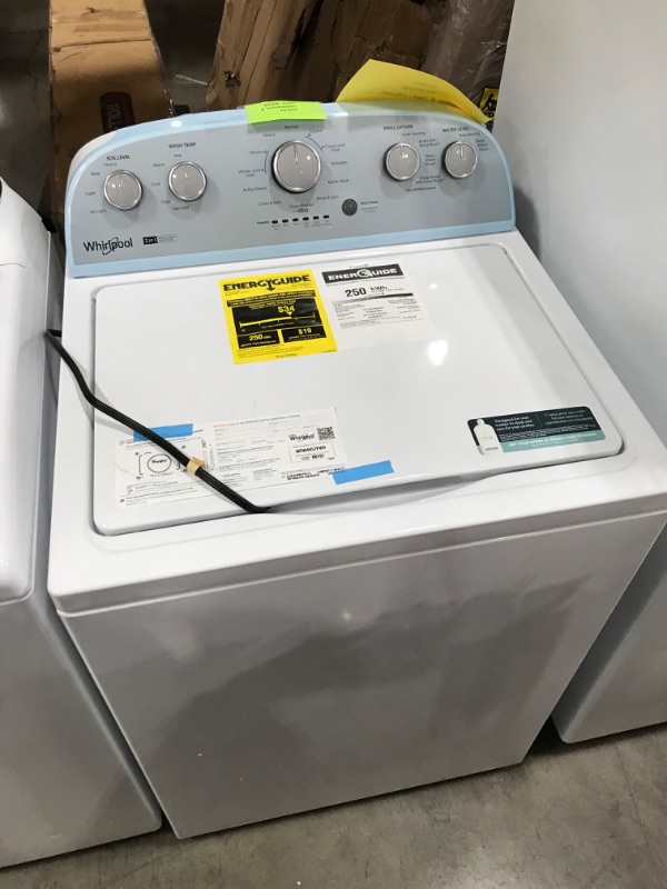 Photo 1 of whirlpool 3.8–3.9 Cu. Ft. Whirlpool® Top Load Washer with Removable Agitator
