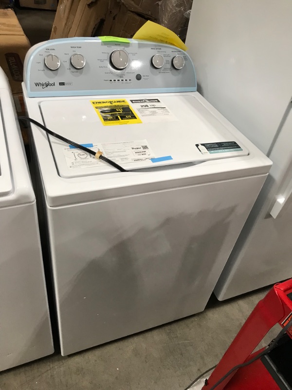 Photo 1 of whirlpool 3.8–3.9 Cu. Ft. Whirlpool® Top Load Washer with Removable Agitator
