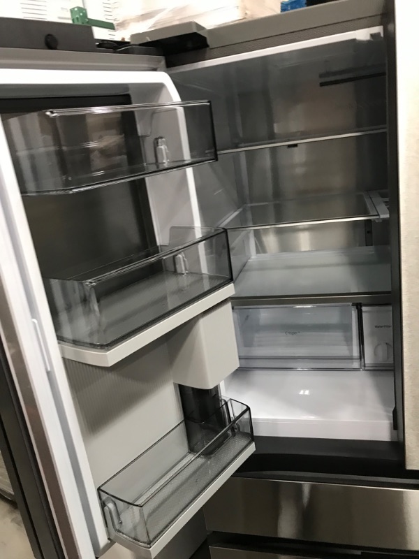 Photo 6 of Samsung Bespoke 28.8-cu ft 4-Door Smart French Door Refrigerator with Dual Ice Maker and Door within Door (Stainless Steel- All Panels) ENERGY STAR