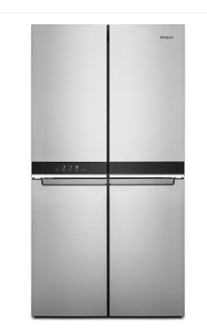 Photo 1 of Whirlpool 19.4-cu ft 4-Door Counter-depth French Door Refrigerator with Ice Maker (Fingerprint-resistant Stainless Finish) ENERGY STAR