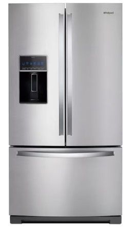 Photo 1 of *PARTS ONLY DOES NOT FUNCTION PROPERLY SEE NOTES*
Whirlpool 26.8-cu ft French Door Refrigerator with Dual Ice Maker (Fingerprint Resistant Stainless Steel) ENERGY STAR