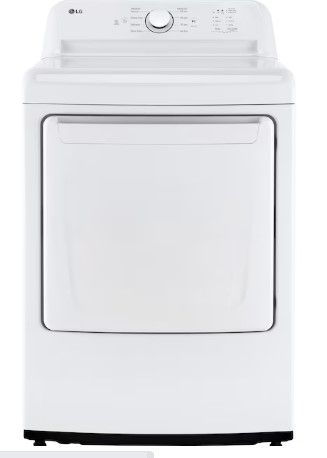 Photo 1 of LG 7.3-cu ft Electric Dryer (White) ENERGY STAR