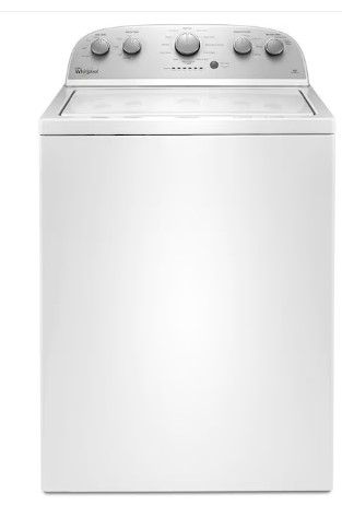 Photo 1 of Whirlpool 3.5-cu ft High Efficiency Agitator Top-Load Washer (White)