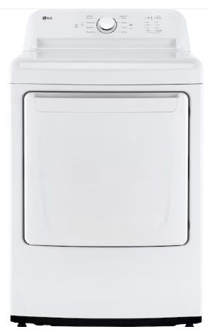Photo 1 of LG 7.3-cu ft Reversible Side Swing Door Gas Dryer (White) ENERGY STAR