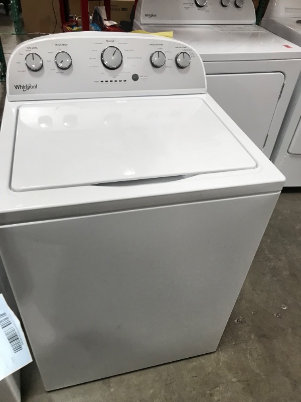 Photo 4 of USED****
Whirlpool 3.5-cu ft High Efficiency Agitator Top-Load Washer (White)
