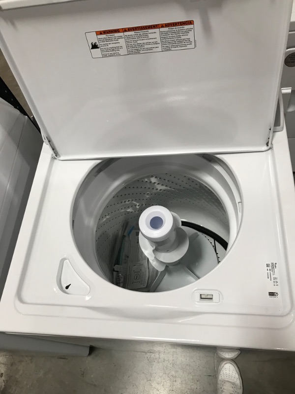 Photo 3 of USED****
Whirlpool 3.5-cu ft High Efficiency Agitator Top-Load Washer (White)