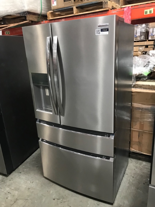 Photo 5 of Frigidaire Gallery 21.5-cu ft 4-Door Counter-depth French Door Refrigerator with Ice Maker (Fingerprint Resistant Stainless Steel) ENERGY STAR