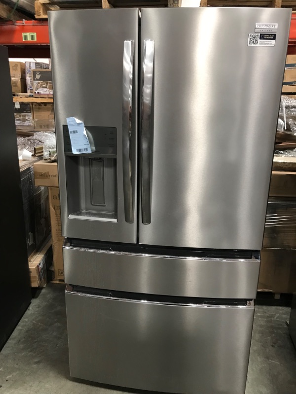 Photo 3 of Frigidaire Gallery 21.5-cu ft 4-Door Counter-depth French Door Refrigerator with Ice Maker (Fingerprint Resistant Stainless Steel) ENERGY STAR