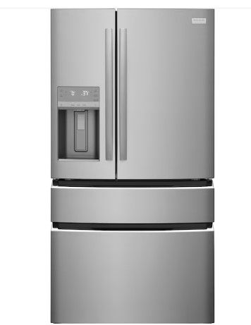 Photo 1 of Frigidaire Gallery 21.5-cu ft 4-Door Counter-depth French Door Refrigerator with Ice Maker (Fingerprint Resistant Stainless Steel) ENERGY STAR