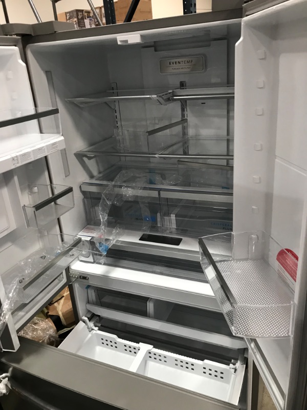Photo 3 of Frigidaire Gallery 23.3-cu ft Counter-depth French Door Refrigerator with Ice Maker (Fingerprint Resistant Stainless Steel) ENERGY STAR